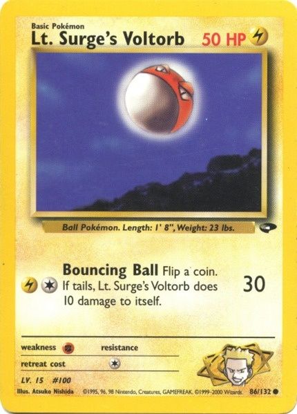 Lt. Surge's Voltorb 086  - Unlimited Gym Challenge - Common