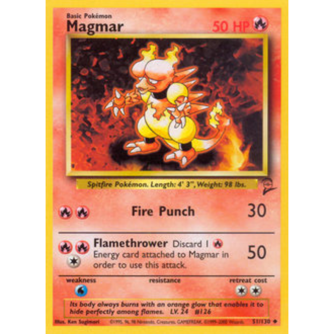 Magmar 051  Base Set 2 - Uncommon