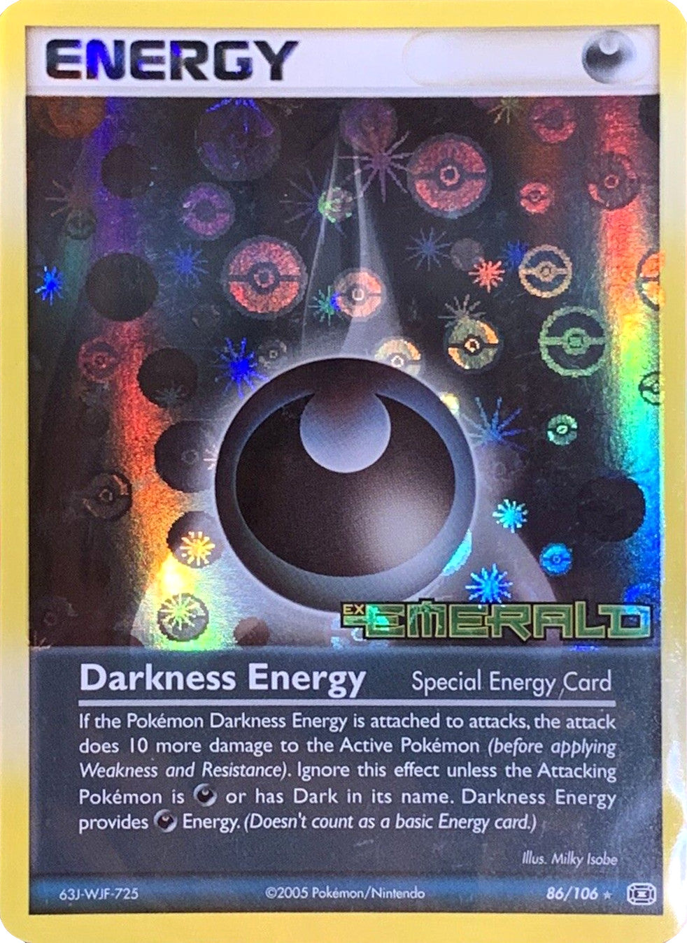 Darkness Energy (Special)  - Reverse Holofoil Emerald - Rare
