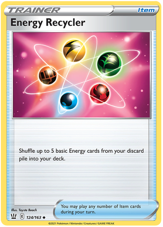 Energy Recycler 124  SWSH05 Battle Styles - Uncommon
