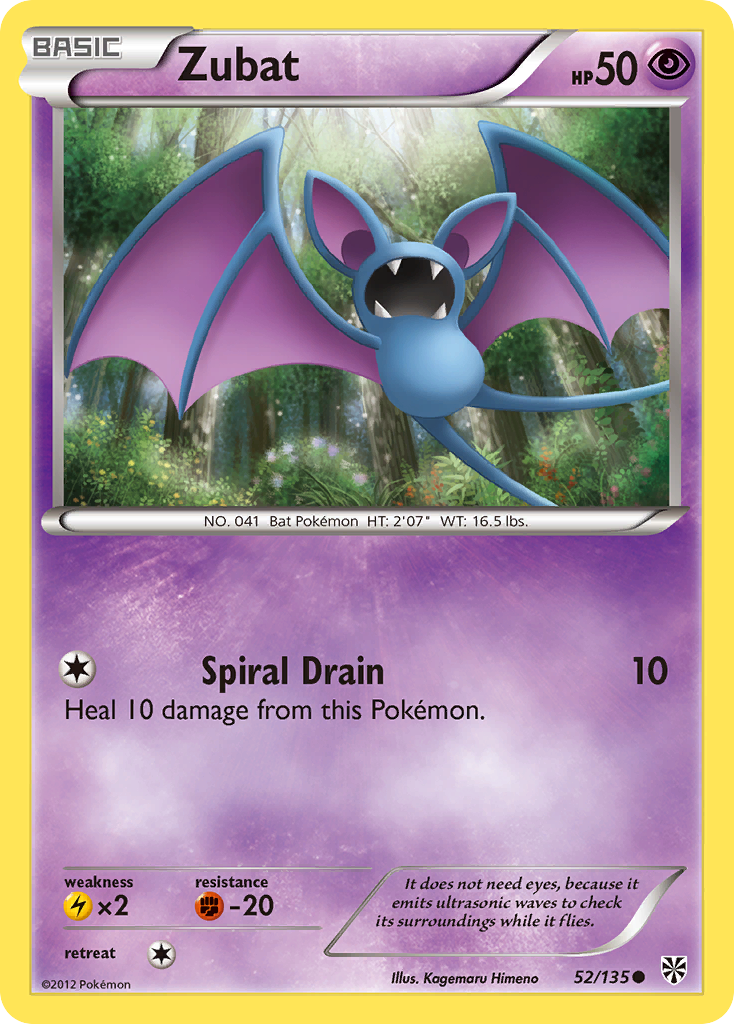 Zubat (52)  Plasma Storm - Common