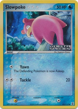 Slowpoke 083  - Reverse Holofoil Delta Species - Common