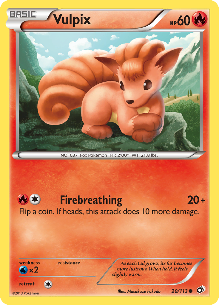 Vulpix 020  Legendary Treasures - Common