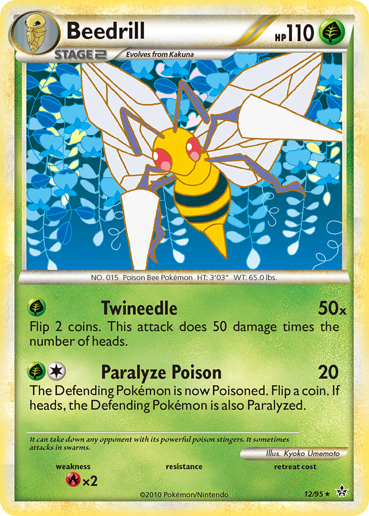 Beedrill  Unleashed - Rare