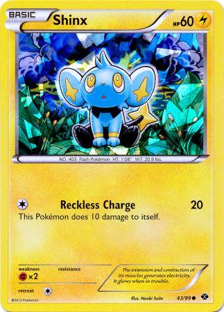 Shinx - 43/99 (Cracked Ice Holo)/99  - Holofoil Blister Exclusives - Promo