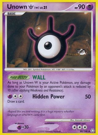 Unown (W)  Legends Awakened - Uncommon