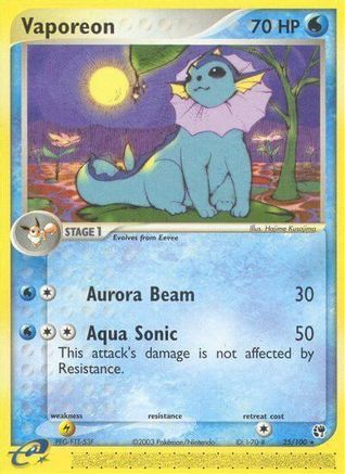 Vaporeon/100  Sandstorm - Rare