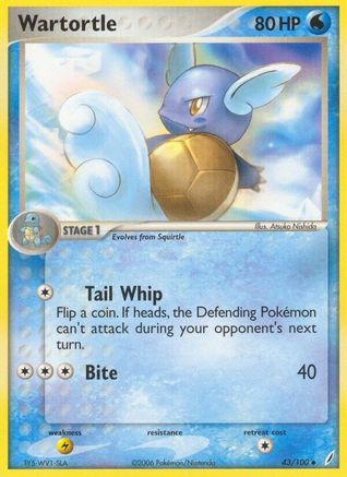 Wartortle 043/100  Crystal Guardians - Uncommon