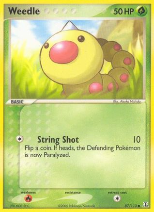 Weedle 087  Delta Species - Common