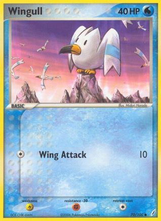 Wingull 070  - Reverse Holofoil Crystal Guardians - Common