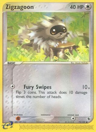 Zigzagoon  Ruby and Sapphire - Common