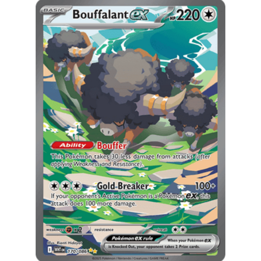 Bouffalant ex 170/086  - Holofoil SV White Flare - Special Illustration Rare