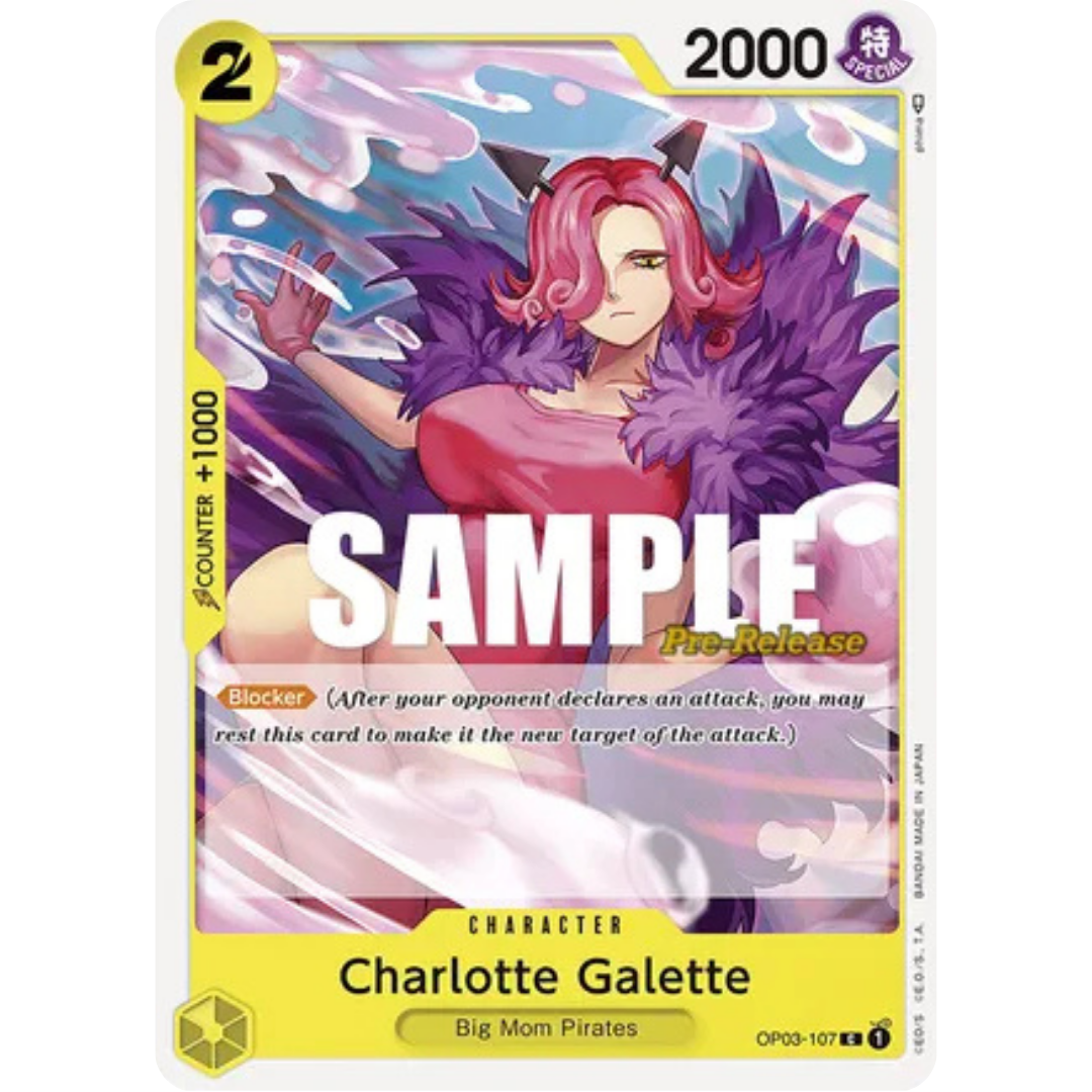 Charlotte Galette (OP03-107) - Pillars of Strength Pre-Release Cards