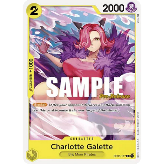 Charlotte Galette (OP03-107) - Pillars of Strength Pre-Release Cards