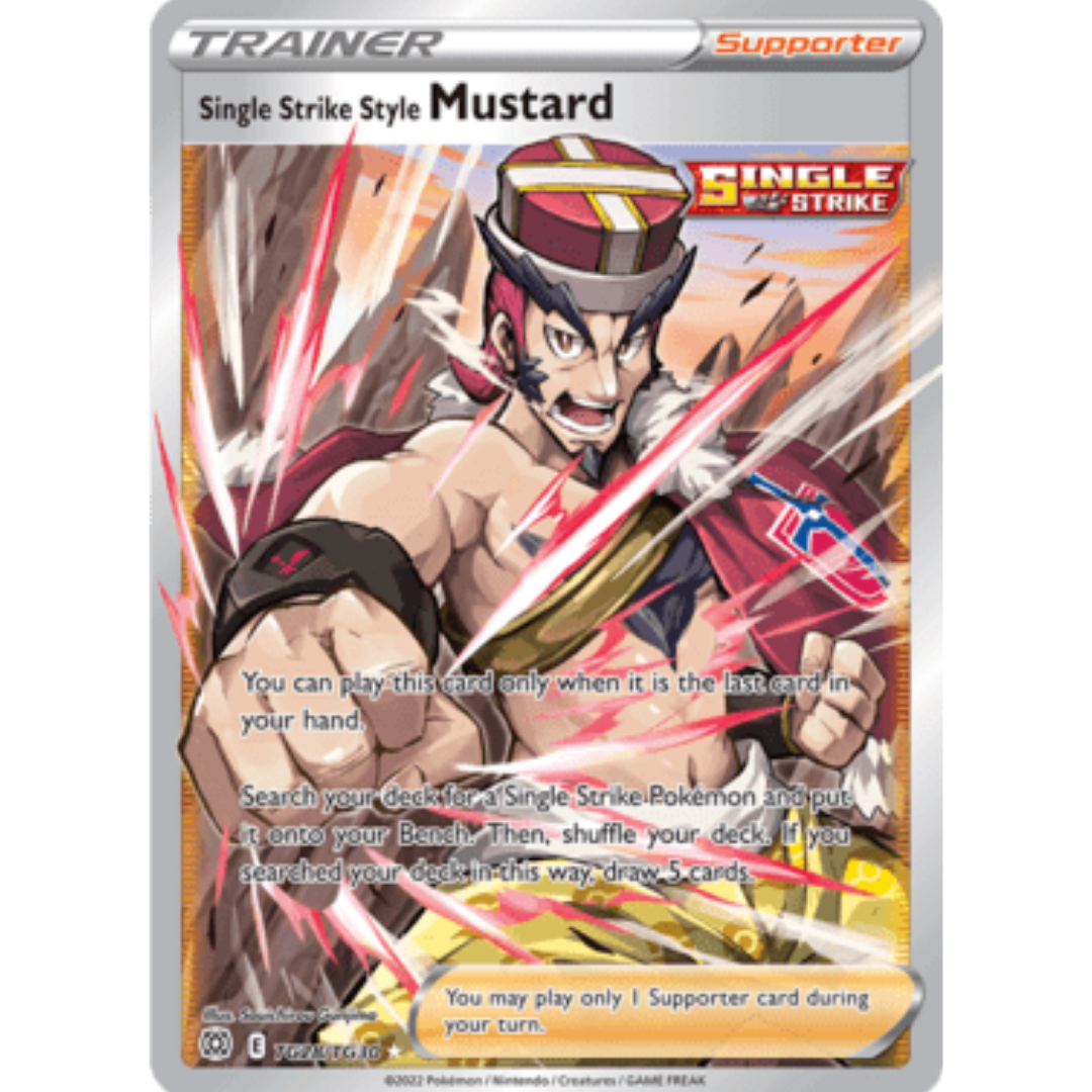 Single Strike Style Mustard TG28  - Holofoil SWSH09 Brilliant Stars Trainer Gallery - Ultra Rare