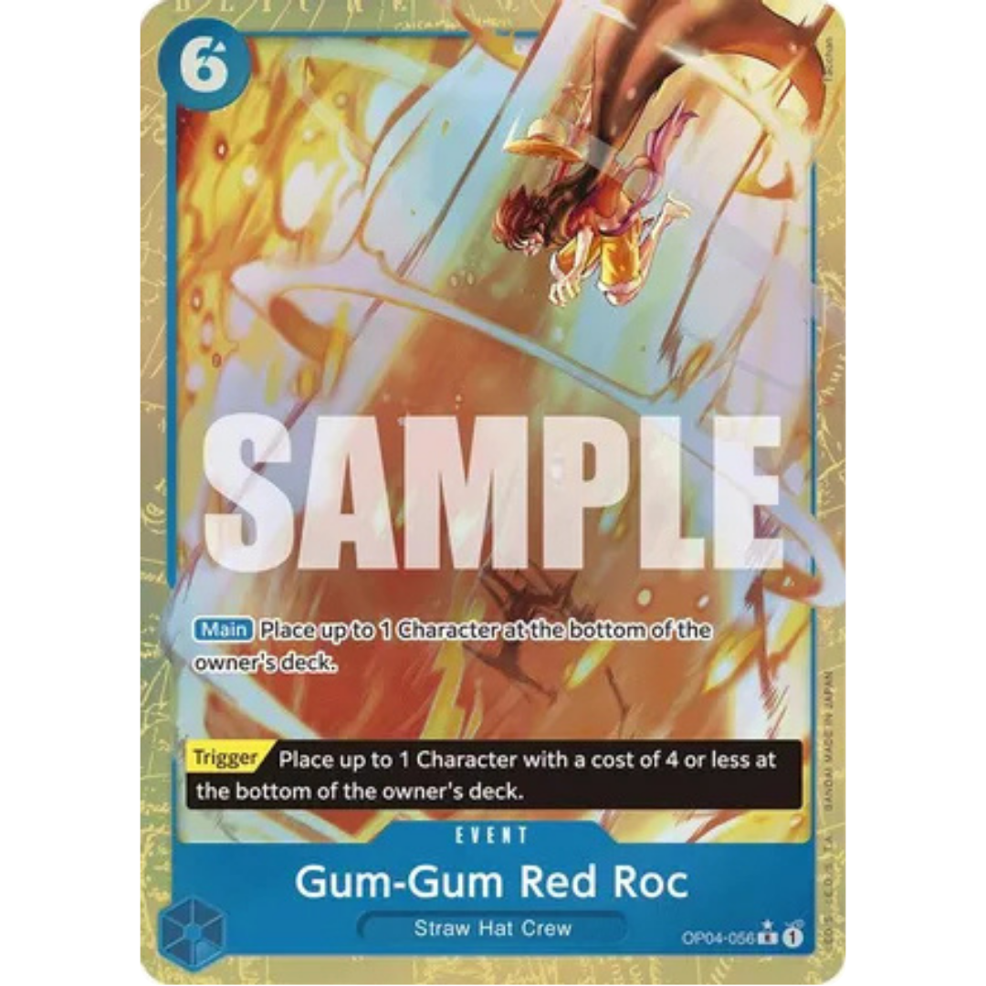 Gum-Gum Red Roc (Alternate Art) (OP04-056) - Premium Booster -The Best- Foil