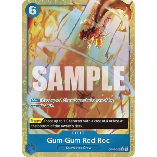 Gum-Gum Red Roc (Alternate Art) (OP04-056) - Premium Booster -The Best- Foil
