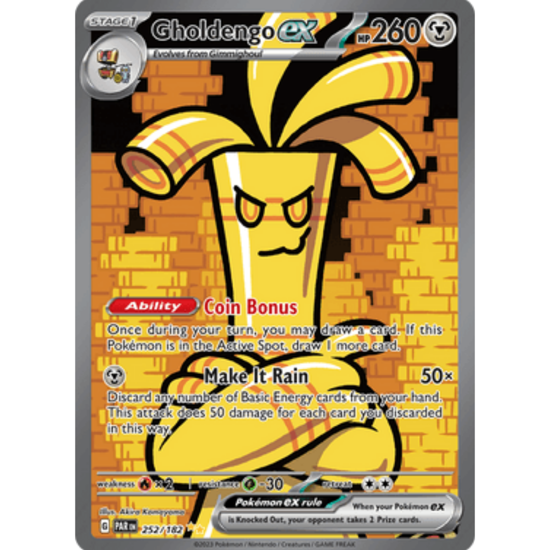 Gholdengo ex 252/182  - Holofoil SV04 Paradox Rift - Special Illustration Rare