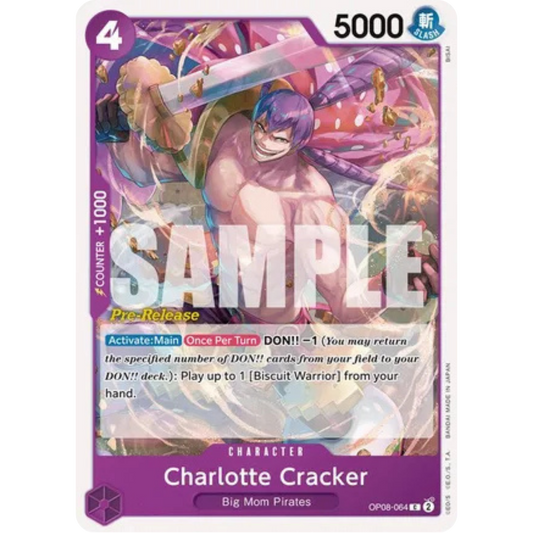 Charlotte Cracker (OP08-064) - Two Legends Pre-Release Cards