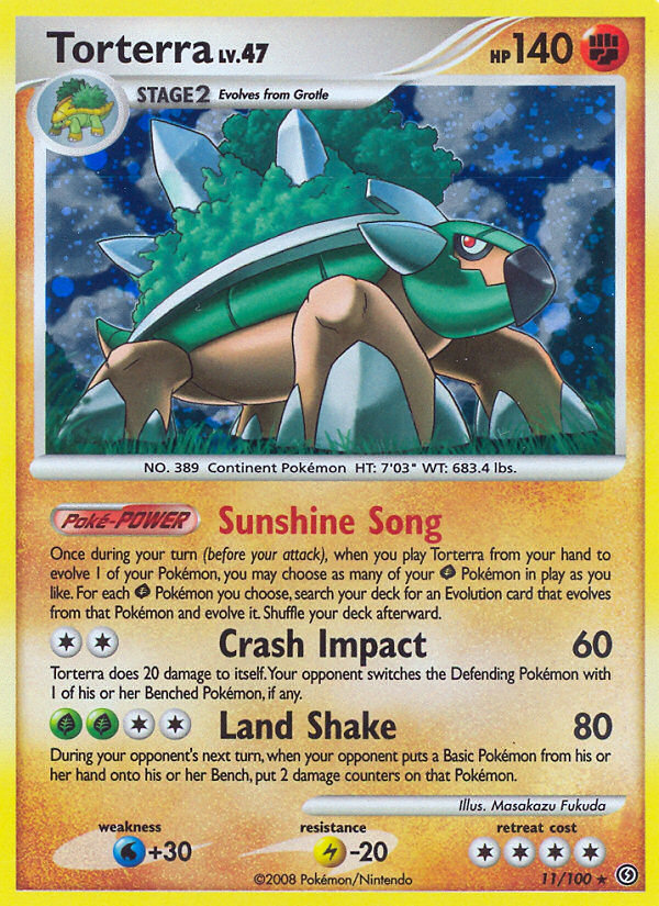 Torterra  - Holofoil Stormfront - Holo Rare