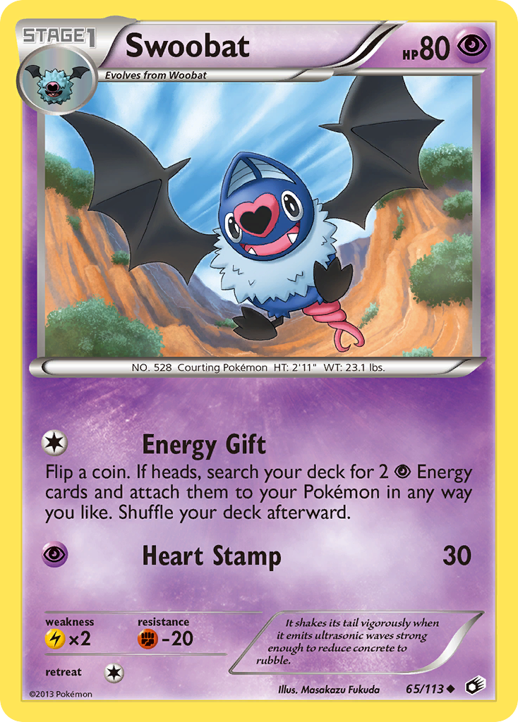 Swoobat  Legendary Treasures - Uncommon