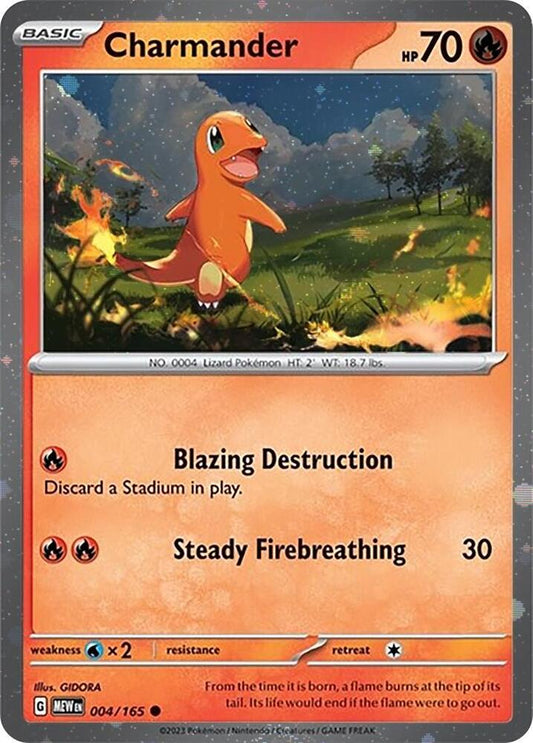 Charmander 004/165  - Holofoil Miscellaneous Cards & Products - Promo
