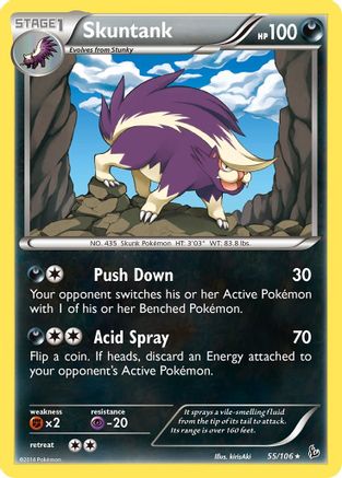 Skuntank 055  XY  Flashfire - Rare