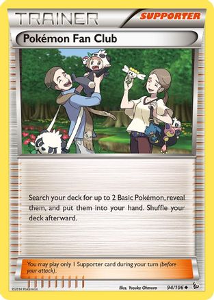 Pokemon Fan Club 094  XY  Flashfire - Uncommon