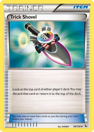 Trick Shovel 098/106  - Reverse Holofoil XY  Flashfire - Uncommon