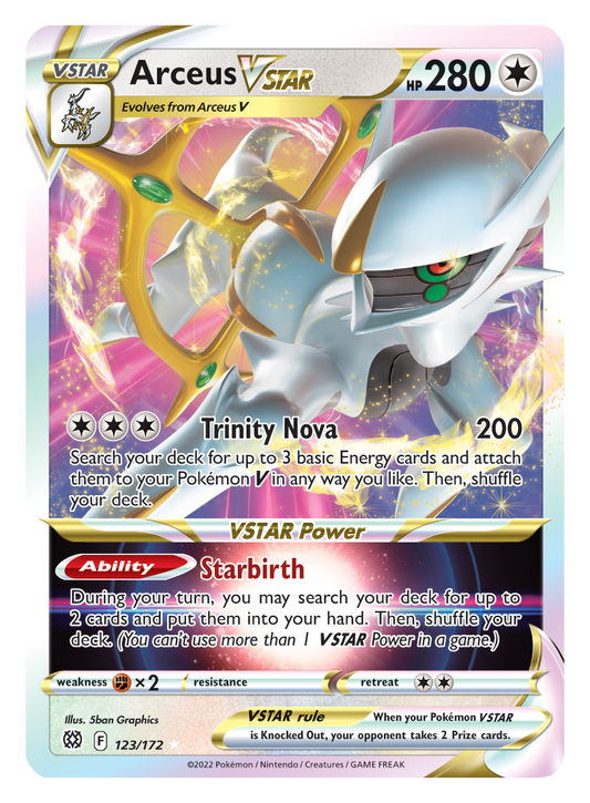 Arceus VSTAR - 123/172/172  - Holofoil Jumbo Cards - Promo