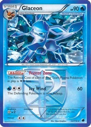 Glaceon 023/116  - Holofoil Deck Exclusives - Holo Rare