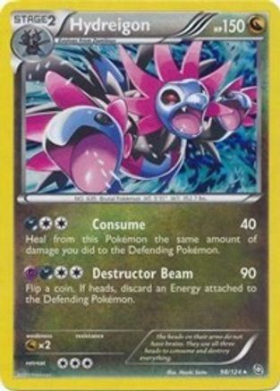 Hydreigon - 98/124 (Cracked Ice Holo)/124  - Holofoil Deck Exclusives - Holo Rare
