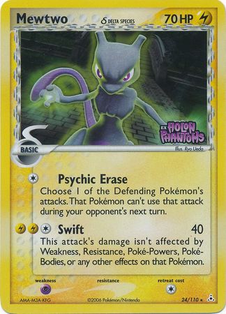Mewtwo (Delta Species)/110  - Reverse Holofoil Holon Phantoms - Rare
