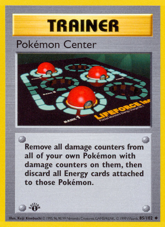 Pokemon Center 085/102  - 1st Edition Base Set Shadowless - Uncommon