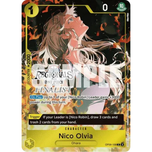 Nico Olvia (Online Regional Finalist Card Set 2025 Vol.1) (OP09-106) - One Piece Promotion Cards Foil