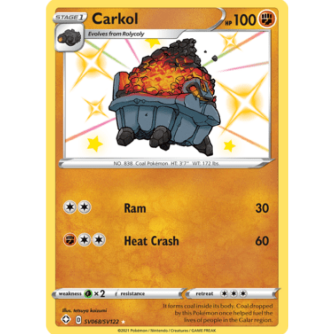 Carkol SV068  - Holofoil Shining Fates Shiny Vault - Shiny Holo Rare