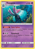 Toxapex 063  - Holofoil SM Base Set - Holo Rare