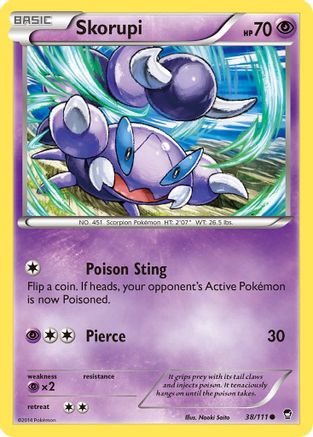 Skorupi 038  XY  Furious Fists - Common