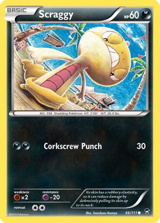 Scraggy 066  XY  Furious Fists - Common