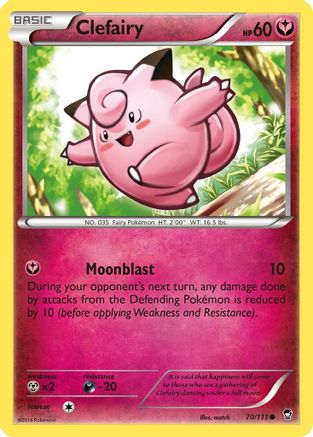 Clefairy (70) 070  XY  Furious Fists - Common