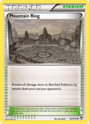 Mountain Ring 097  XY  Furious Fists - Uncommon