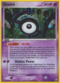 Unown (S)  - Holofoil Unseen Forces - Holo Rare