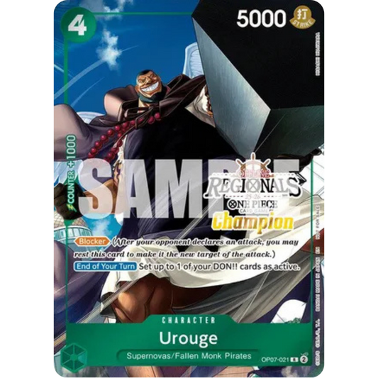 Urouge (Offline Regional Champion Card Set 2025 Vol.1) (OP07-021) - One Piece Promotion Cards Foil