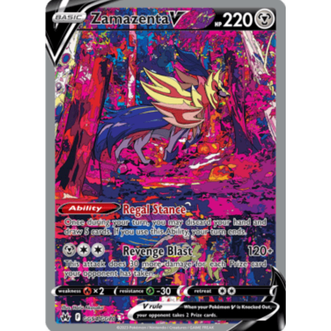 Zamazenta V GG54  - Holofoil SWSH Crown Zenith Galarian Gallery - Ultra Rare