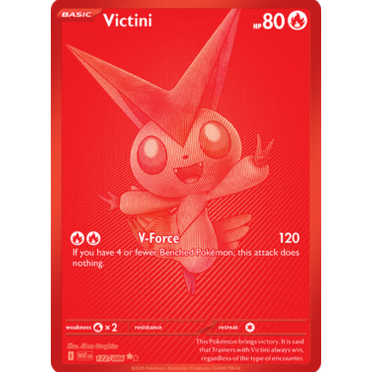 Victini 172/086  - Holofoil SV White Flare - Black White Rare