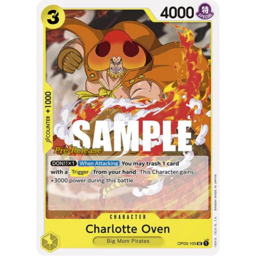 Charlotte Oven (OP03-105) - Pillars of Strength Pre-Release Cards