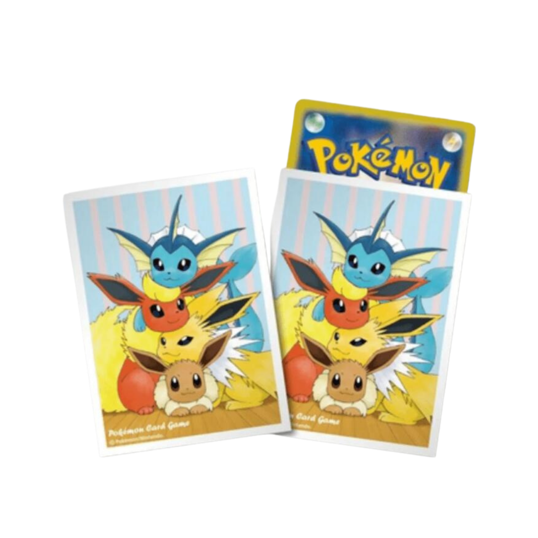 Card Sleeves - Sticky Friends Eevee (64-Pack) (Pokemon Center Japan Exclusive)