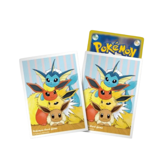 Card Sleeves - Sticky Friends Eevee (64-Pack) (Pokemon Center Japan Exclusive)