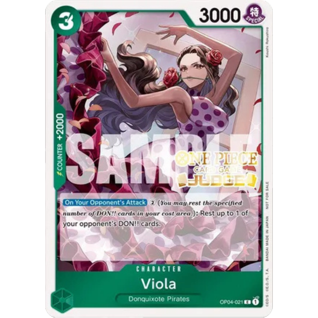 Viola (Judge Pack Vol. 4) (OP04-021) - One Piece Promotion Cards Foil