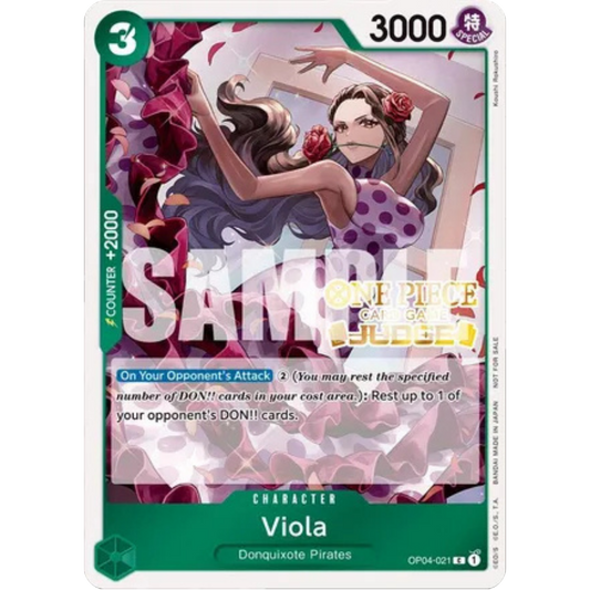 Viola (Judge Pack Vol. 4) (OP04-021) - One Piece Promotion Cards Foil